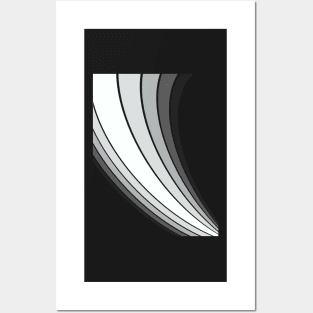 Stripes abstract white Art Posters and Art